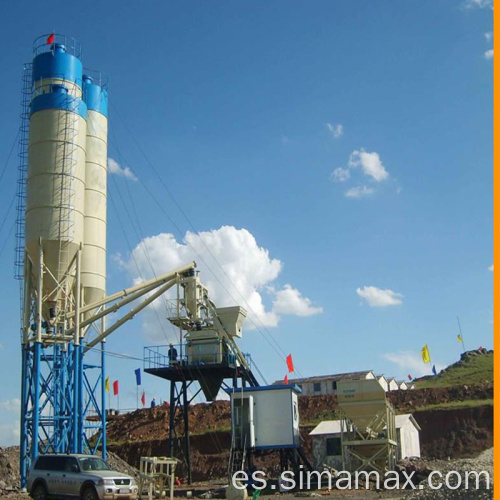 Estación de mezcla de hormigón comercial máquina mezcladora de hormigón